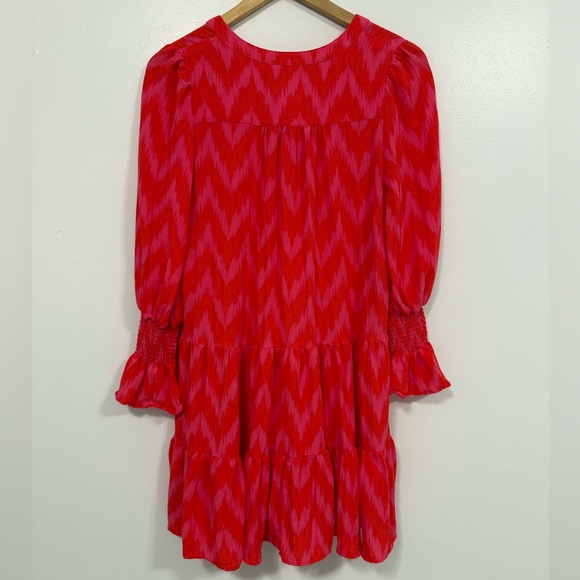 Tuckernuck Pomander Place Ikat Kenzo Dress Hot Pink XS - Picture 11 of 13